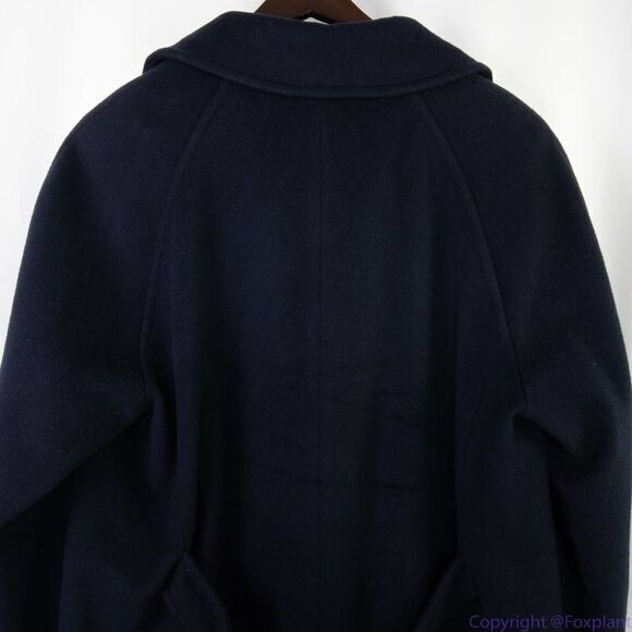 Vintage Talbots Pea Coat, USA made, wool,‎ navy blue, size 16 - Picture 13 of 16